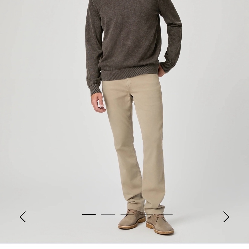PAIGE Normandie Straight Beige/Tan Pants